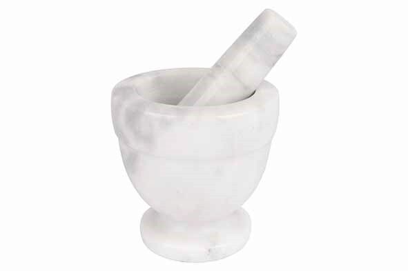 C&T WHITE MARBLE MORTAR D10CM 21CL