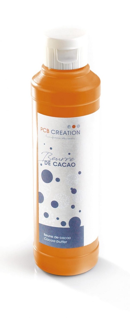 PCB Gekleurde cacaoboter Sinaasappel 200 g ***s/cd***