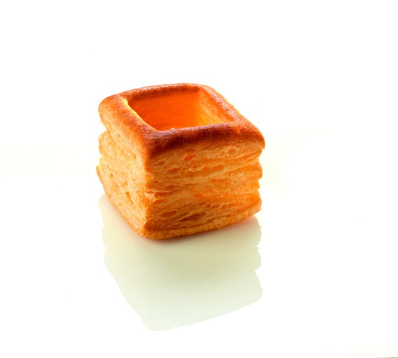 PIDY BOUCHEE EMPTY PUFF PASTRY SQUARE 6X6CM H4.5CM 4 PCES