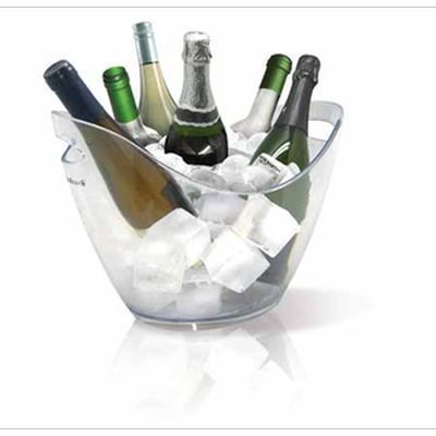 VIN BOUQUET SEAU A VIN 6 BOUTEILLES TRANSPARENT