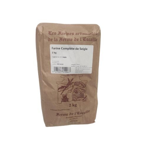 WHOLE RYE FLOUR 2KG FERME DE L ESCAILLE