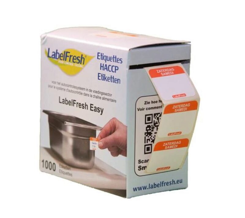 LABELFRESH *EASY* 1000 ETIKETTEN 30 X 25 MM "ZATERDAG"