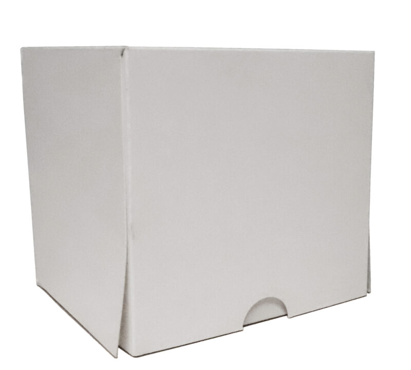 BOITE A GATEAUX  BLANCHE 10X10X10 CM  FOST + COMPRIS