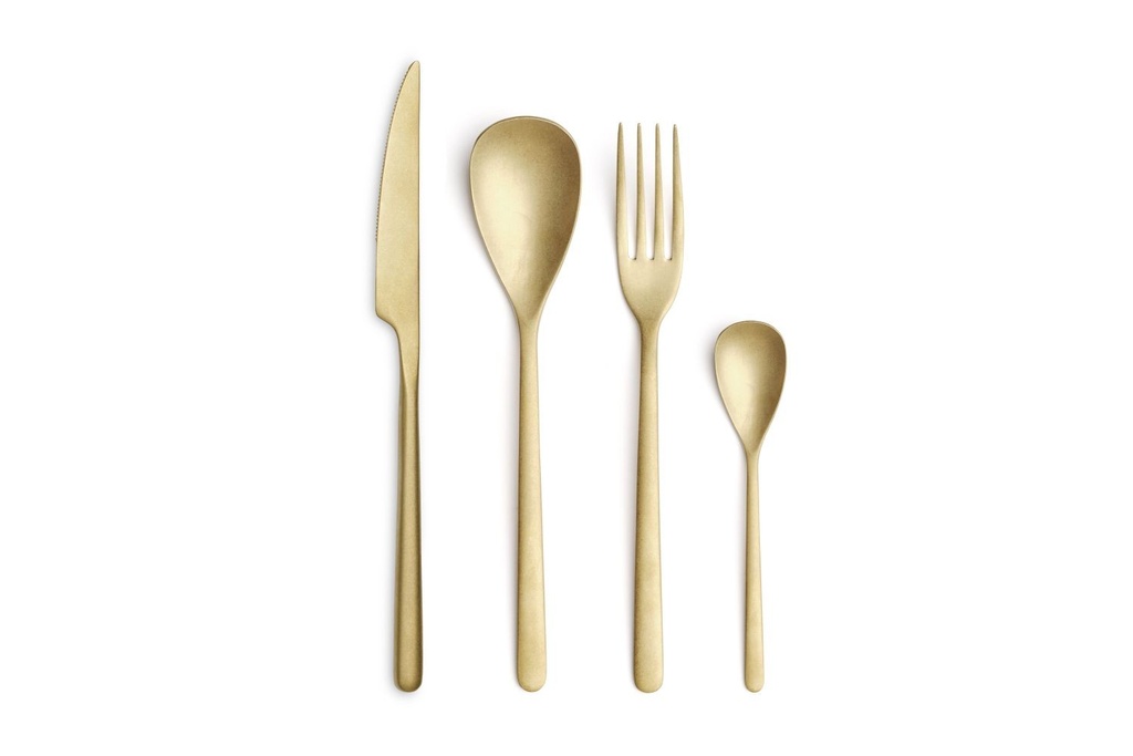 COMAS CANADA VINTAGE 4MM CHAMPAGNE SET COUVERTS 24P FT+CT+CT+CC - 11654