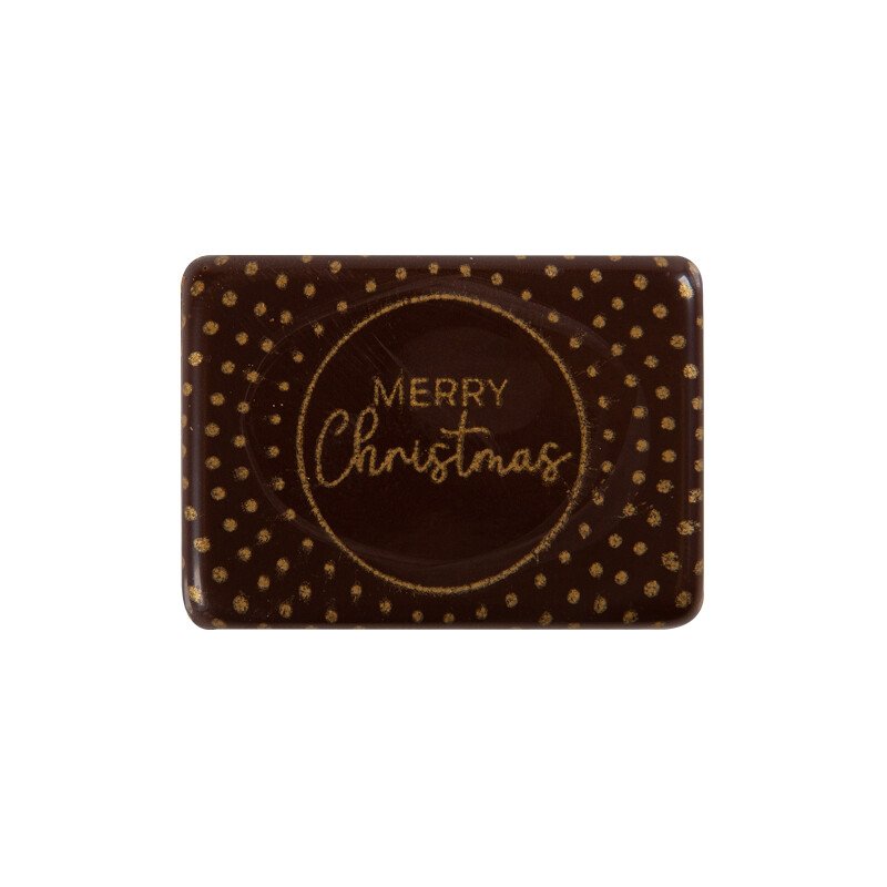 2015663 MERRY CHRISTMAS PLAQUE 4X2.8CM 120PCS ***S/CDE***