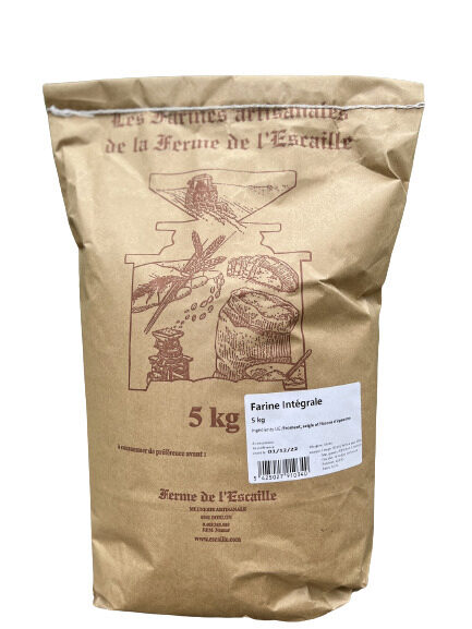 FARINE INTEGRALE FERME L ESCAILLE 5KG