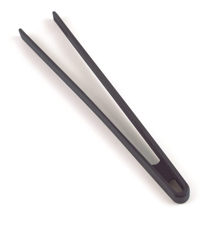 LACOR GREY SILICONE SERVING TONGS