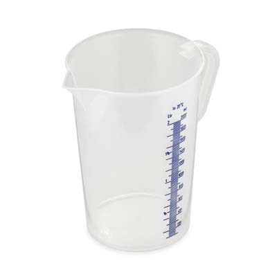 2L BLUE GRADUATED THERMO MEASURE CLOSED HANDLE