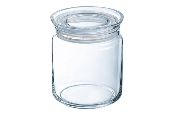 LUMINARC PURE POT PROVISION VERRE ROND 0.75L- A/COUVERCLE HERMETIQUE