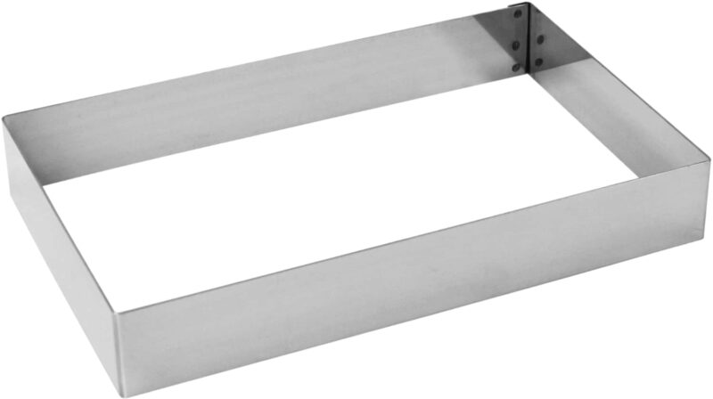 RUPTURE --> 01/2026 CADRE EN INOX RECTANGULAIRE 26 X 16 X 5 CM