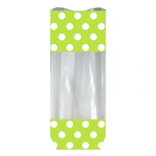 SACHET CELLO NEUTRE & VERT FOND CARTON 300GR 120X260MM 100 PCES