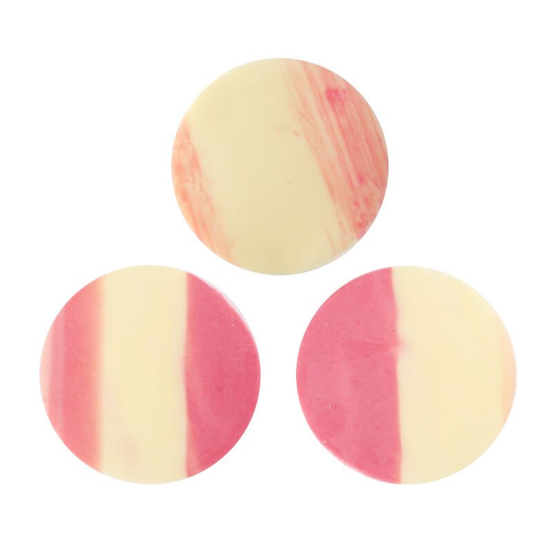 1034044 GEMARMEERDE CIRKEL ROZE 5,5CM 100ST