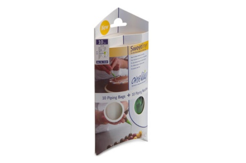 POCHES JETABLE POUR ECRIRE TRANSP. 21 x 12CM - 10 POCHES + 10 DOUILLES