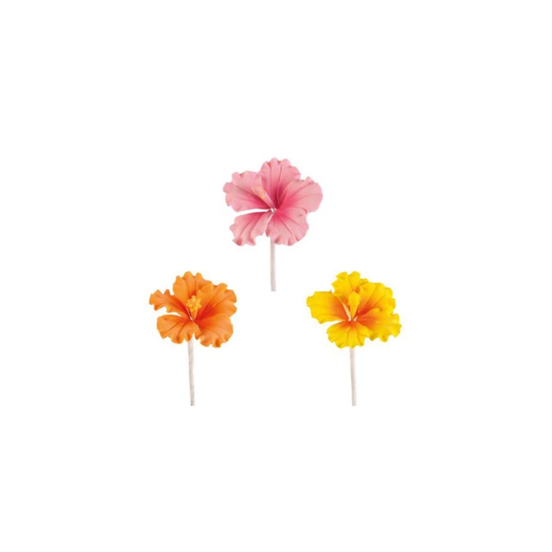 *FF*1066092 HIBISCUS 3 CM 36PCS ***S/CDE***