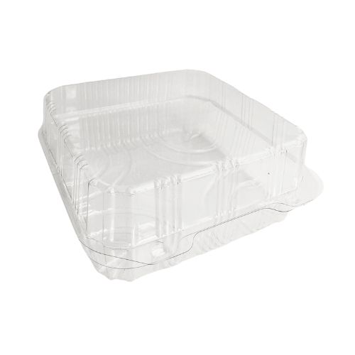 PATIPACK SQUARE PASTRY BOX 16.5X16.5X8CM VENTILATED HINGED LID 320PCS*SCDE*