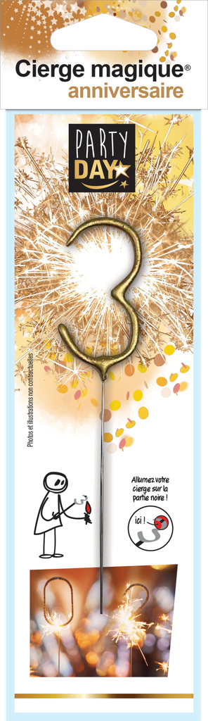 Gold Sparkler Number 3