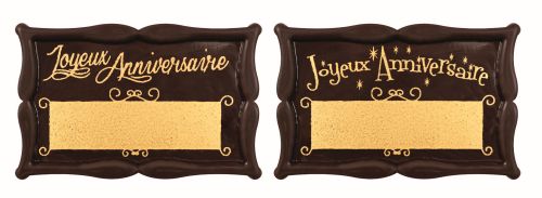 2JA10566W RECT JOYEUX ANNIVERSAIRE PERSONNALISABLE 36PCES