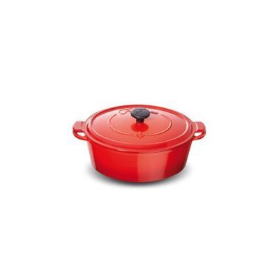 *FF* FONTIGNAC COCOTTE OVALE 33CM - 6.0L  ROUGE
