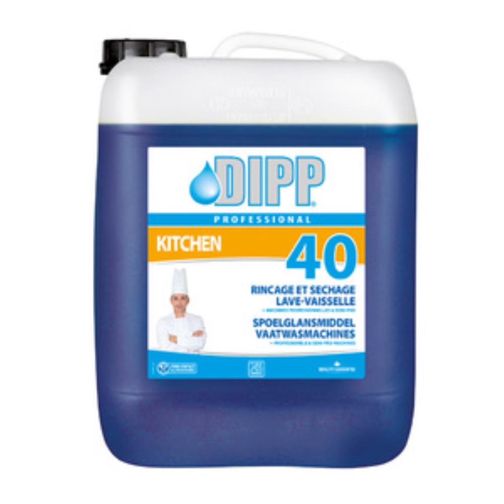 DIPP 40 LIQUIDE LAVE VAISSELLE RINCAGE & SECHAGE 10L
