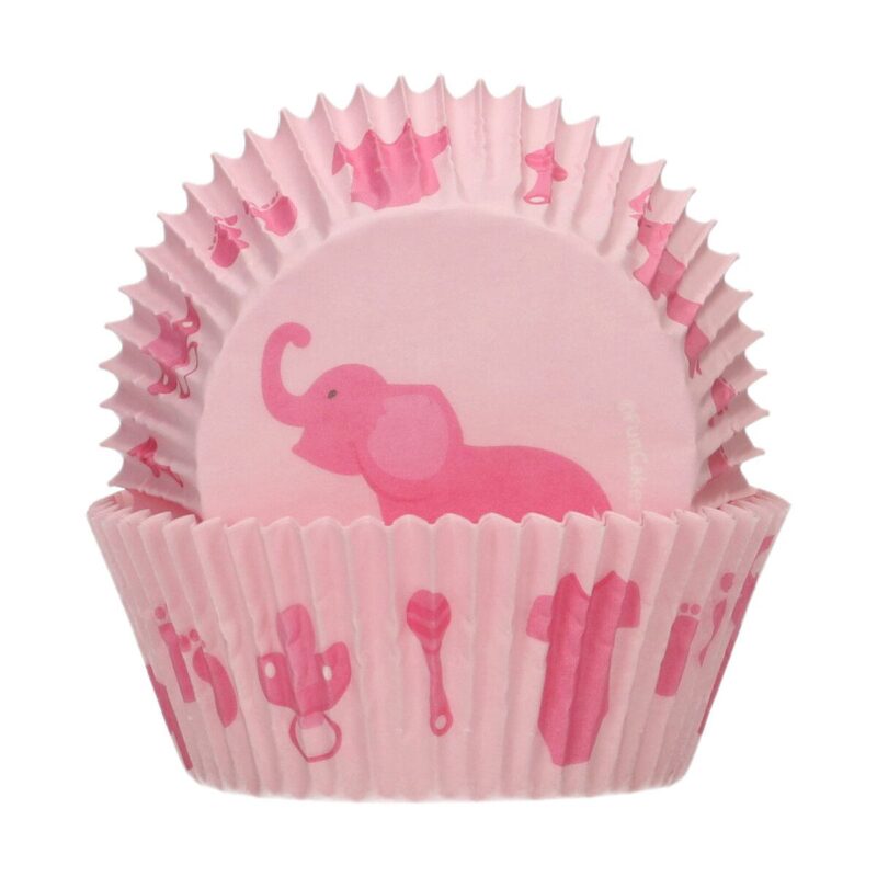FUNCAKES CAISSETTE CUPCAKE BEBE FILLE48 PCES 