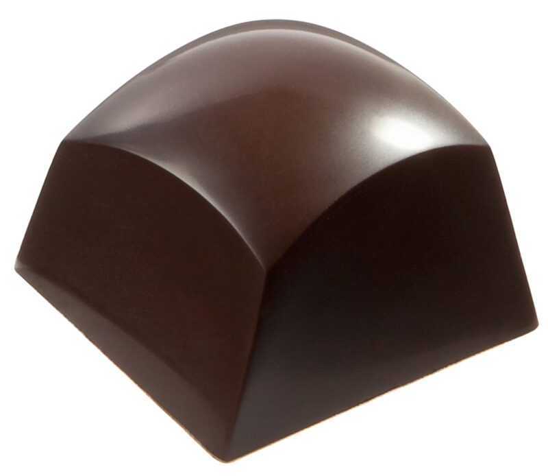 SMOOTH ROUNDED SQUARE CHOCOLATE MOLD CW1753 3X7 -- 11GR CW1753 3X7 -- 11GR