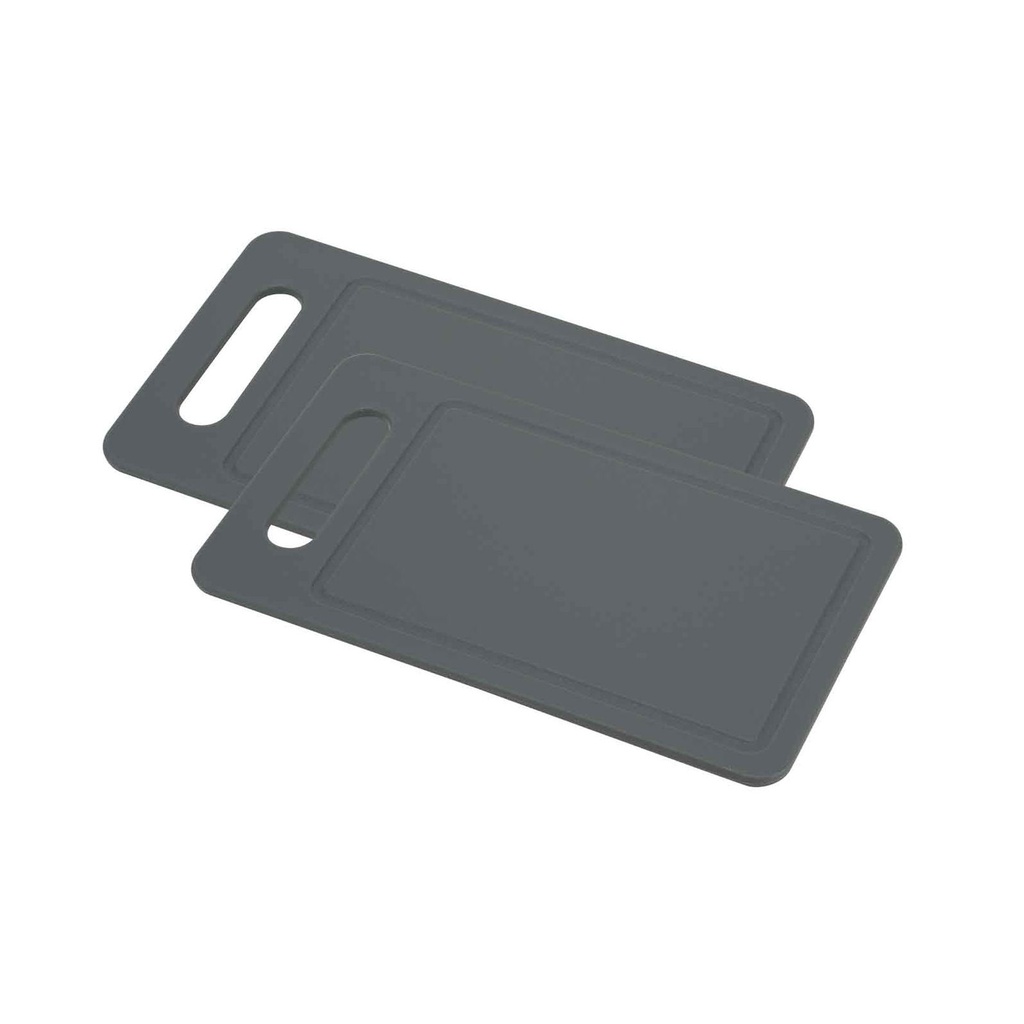 C&T SET 2 GRAY POLY BOARDS 25X14XHT.6CM