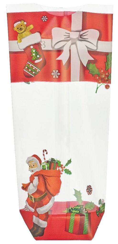 SACHET CELLO XMAS GIFT 12X26CM 100PCES