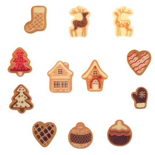 088114 PCB DECORS CB P'TITS BISCUITS 12 DESIGNS 180PCS ***S/CDE***