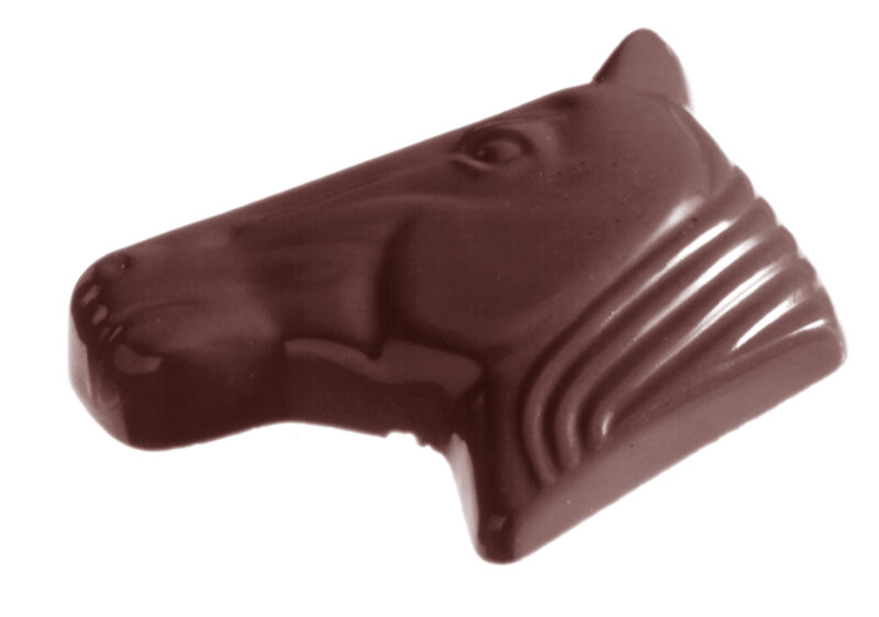 MOULE À CHOCOLAT TETE CHEVAL CW1546 8.35G 2X7- 4.5X3.1XH0.8CM