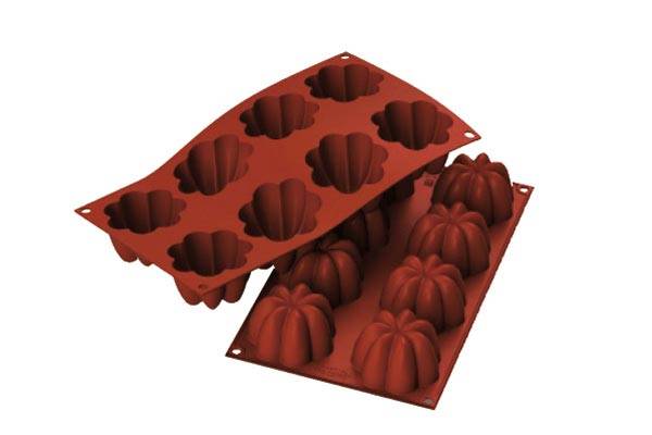 SILIKOMART SF154 MOULE 8 CHARLOTTES Ø70 HT 41MM 102ML ANTI-ADHESIF GN1/3 -50° À 250°