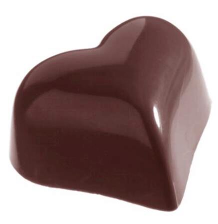 MOULE À CHOCOLAT COEUR BOMBÉ CW1218 3X7 -- 14GR