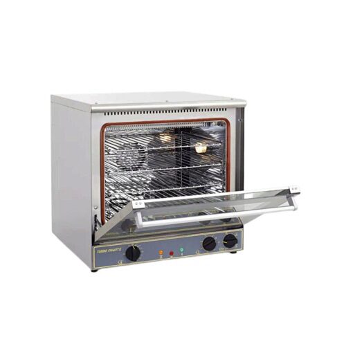 ROLLER GRILL OVEN FC60T MULTIFUNCTIONELE ROESTVRIJSTALEN TURBO KWARTS 60L-4NIV GN2/3