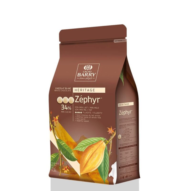 BARRY CHW-N34ZEPH-E4-U72 ZEPHYR 34% BLANC CALLETS 5KG