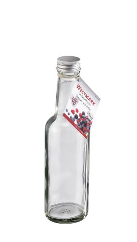 WESTMARK SET OF 6 GLASS BOTTLES 250ML SCREW CAP SET OF 6 PCES 