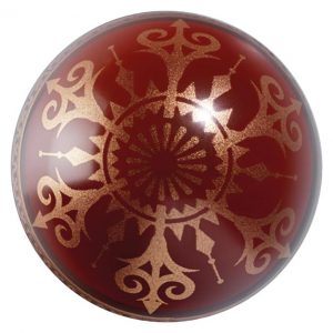 074189 PCB MOULES DEMI-BOULES CRISTAUX DORÉS POUR10 PIÈCES 2 DESIGNS Ø 5CM 10PCES ***S/CD***