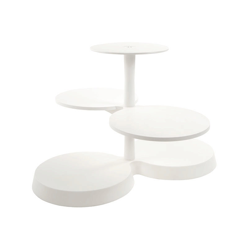 *FF* 30011 PLASTIC DISPLAYSTANDAARD VOOR TAARTEN 5 SCHALEN 60CM X 58CM