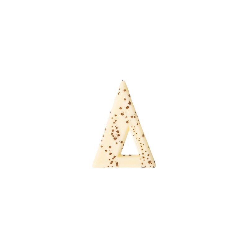 1000085 TRIANGLE AVEC DES TACHES 4,7X3,4 CM 120PCS ***S/CDE***