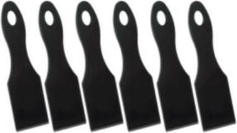METALTEX SET VAN 6 NYLON STENEN/RACLETTE SPATELS