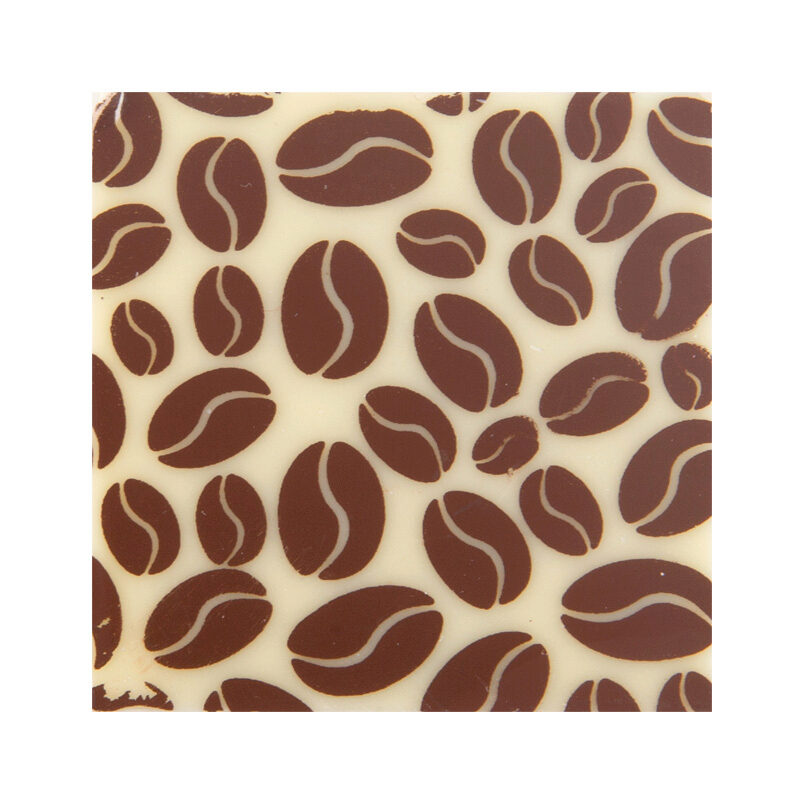 34040 PLAATJE KOFFIEBOON  3 X 3 CM 220ST = DOOS