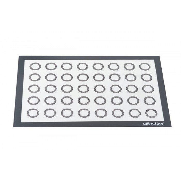 TAPIS SILIKOMART FIBERGLASS 600X400MM AVEC EMPREINTES MACARONS