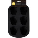 WILTON HALLOWEEN SCHEDEL SILICONEN MOLD 6 HOLTEN