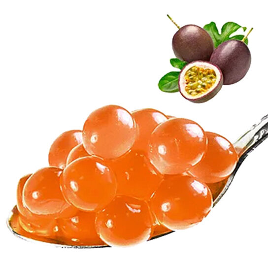 BLACK COFFEE FRUIT PEARLS 3.4KG PASSION FRUIT TASTE FOR BUBBLE TEA