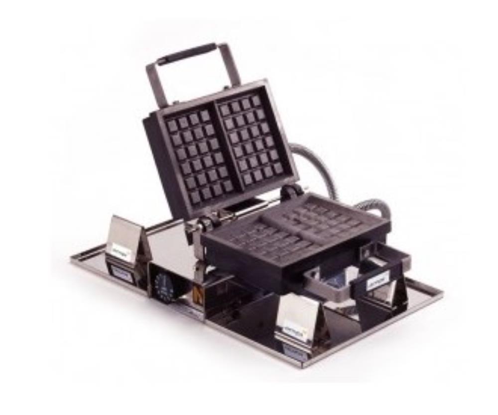 AMPI GAUFRIER 52117 GAUFRE AUX  FRUITS 4X6-230CTHERMOSTAT+CORDON EPAISSEUR 26MM