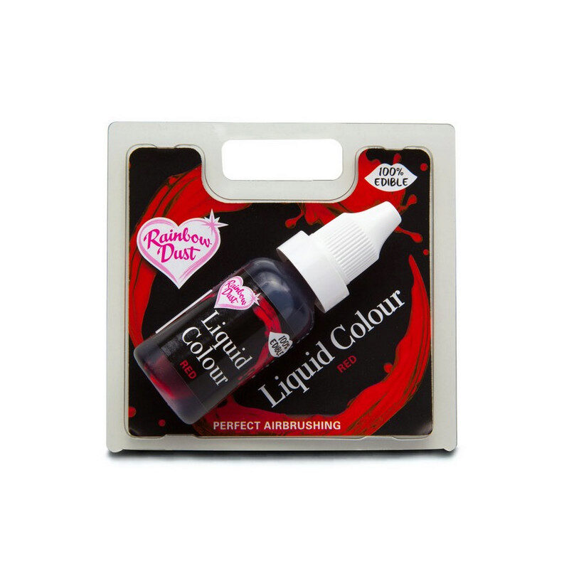 WATEROPLOSBARE VOEDINGSKLEURSTOF ROOD 16ML