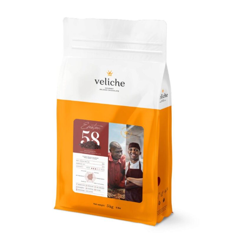 VELICHE 2102404 CHOCOLAT FONDANT EMOTION 58% 10KG