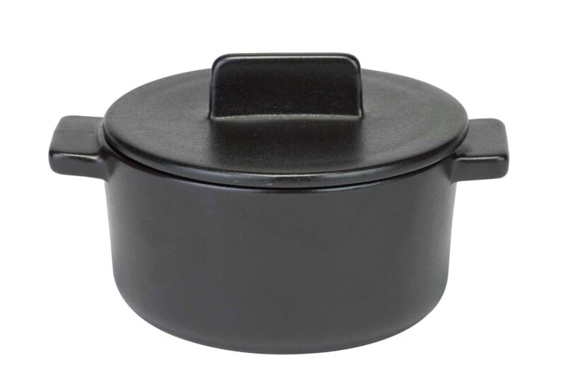 C&T MINI COCOTTE MADISON BLACK 12XHT9CM A/COUVERCLE