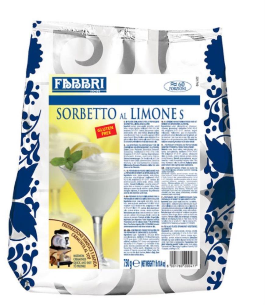 FABBRI CITROENSORBET 750GR ZAKJE
