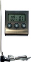DIGITAAL OVEN THERMOMETER MET INOX PEILLOOD 15CM, TIMER,CHRONOMETER EN ALARM VAN -50° TOT +300°=STUK