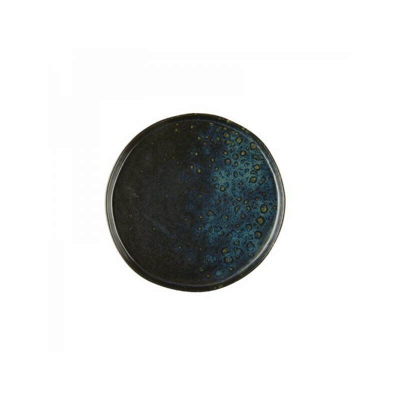 LE COQ PHOBOS BLACK BLUE DOTS ASSIETTE 20.5XH2CM STONEWARE - LPHO019NB002205