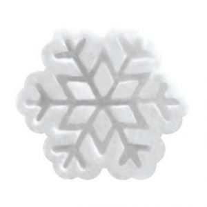 *FF*074267 PCB DÉCORS MERINGUÉS AVEC RELIEF PETITS FLOCONS 2,4X2,3 CM 360PCES ***S/CD***